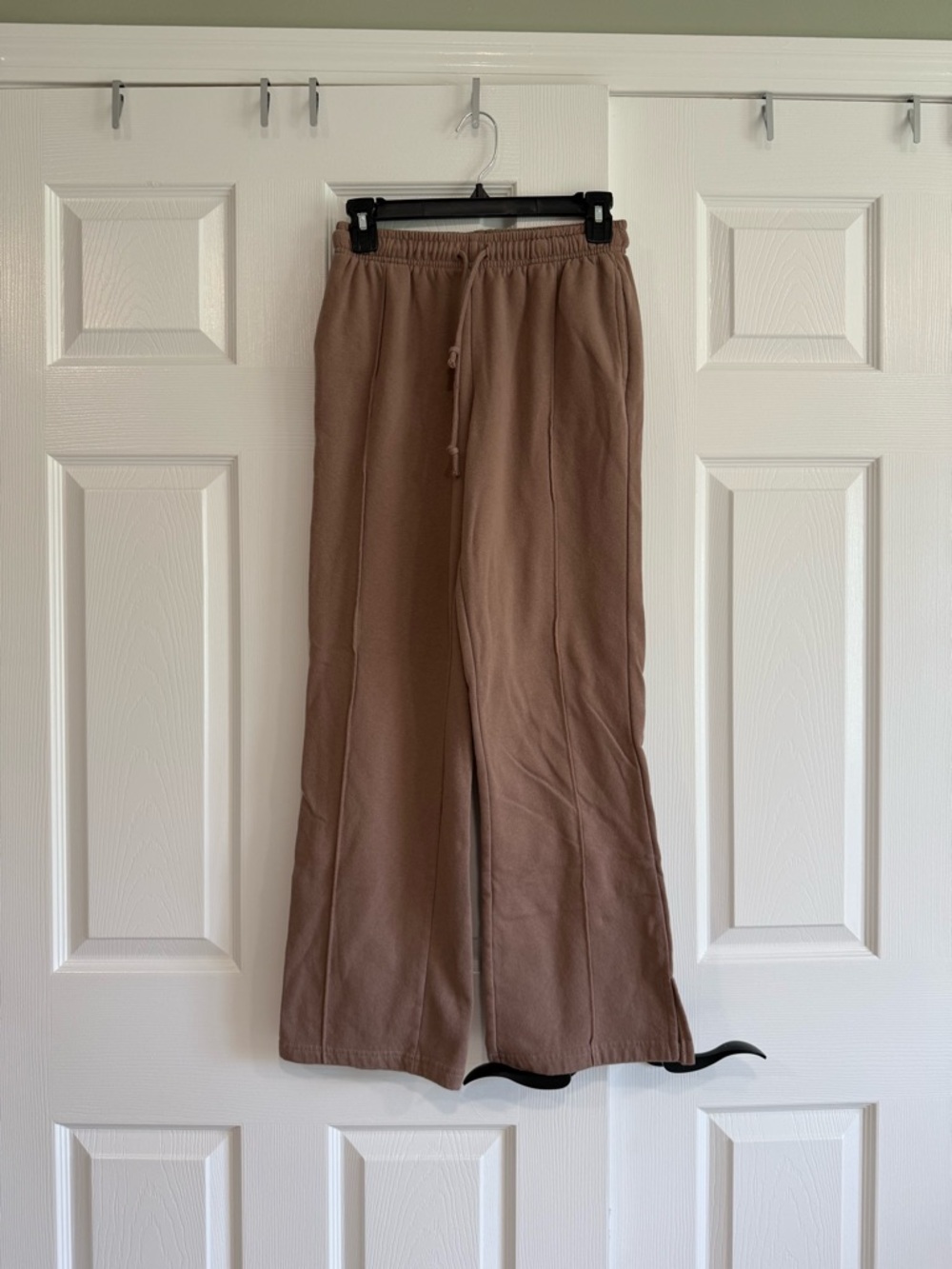 Pink Republic Women's Brown Wide-Leg Drawstring Sweatpants